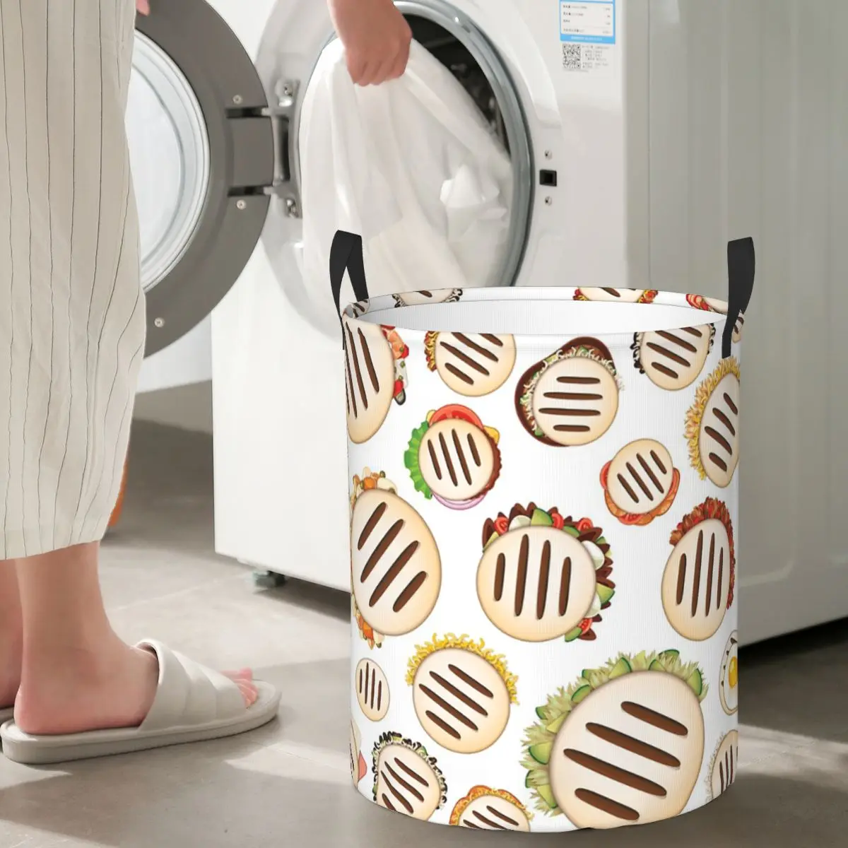 

Arepas Pattern Venezuela Foldable Laundry Baskets Dirty Clothes Toys Storage Basket Home Organizer Box
