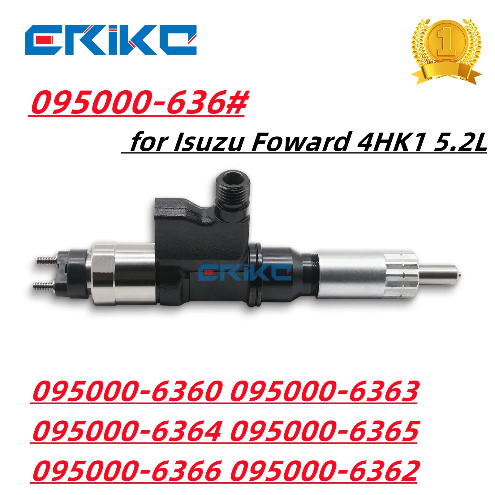 ERIKC 095000-636# AND 09709500636 INYECTORES DIESEL 095000 6365 FOR INYECTOR DENSO for Isuzu Foward 4HK1 5.2L ISUZU 4HK1/6HK