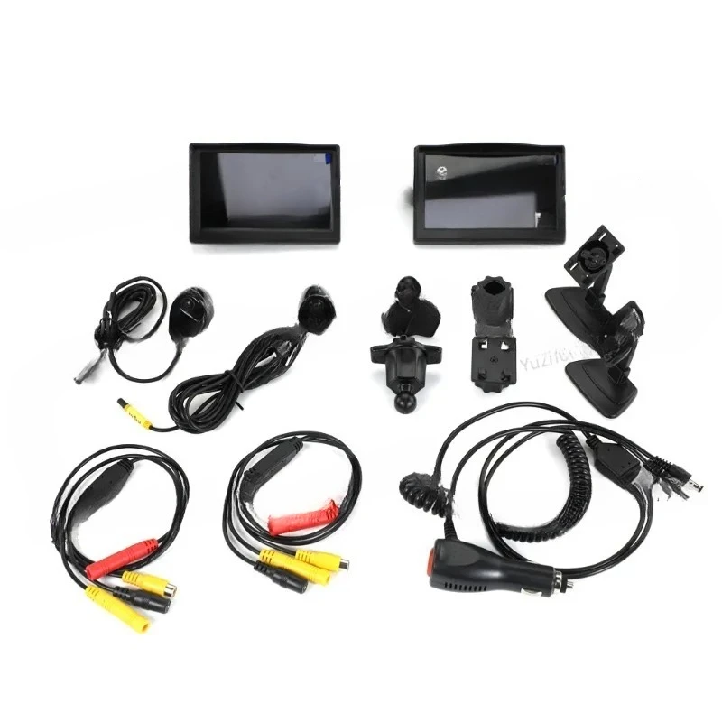 Vehicle high definition AHD left and right side blind spot image assistance system 5 inch side blind spot vision system