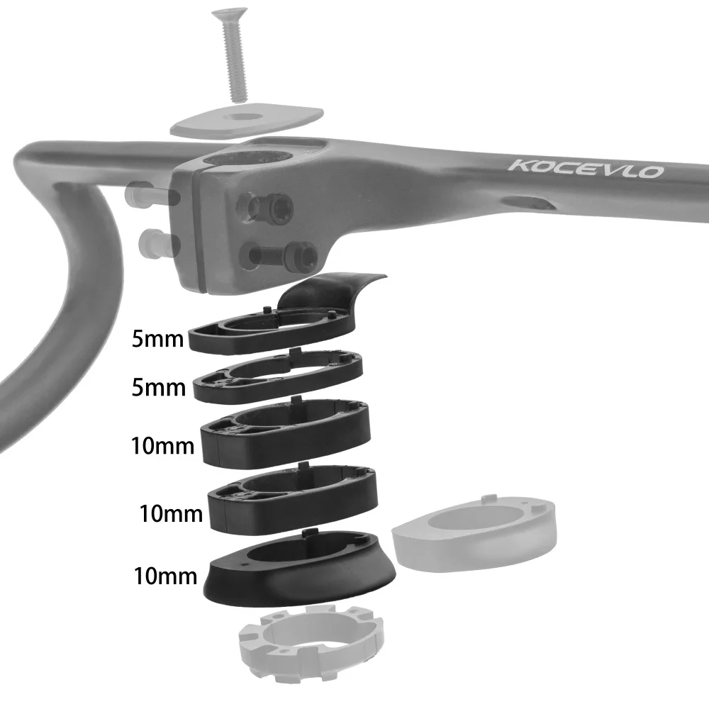 AliExpress kocevlo KOCEVLO X01 Road Integrated Bicycle Handlebar Plastic Washer and Titanium alloy screw upgrade kit Spacers Parts Accessories