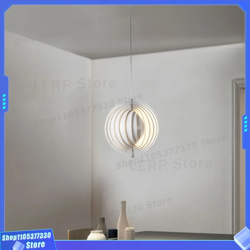 Modern Nordic Designer Chandelier Creative Rotating Pendant Light for Living Room Bedroom Dining Bar Simple Model House Decor