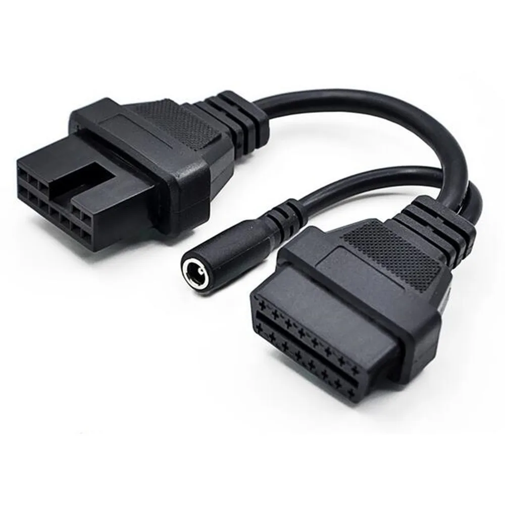 16pin To 12pin Obd Convert Cable for Mitsubishi 12 pin Car Diagnostic Scanner 16 Pin Obd2 Male To 12PIN Port Connector Adapter