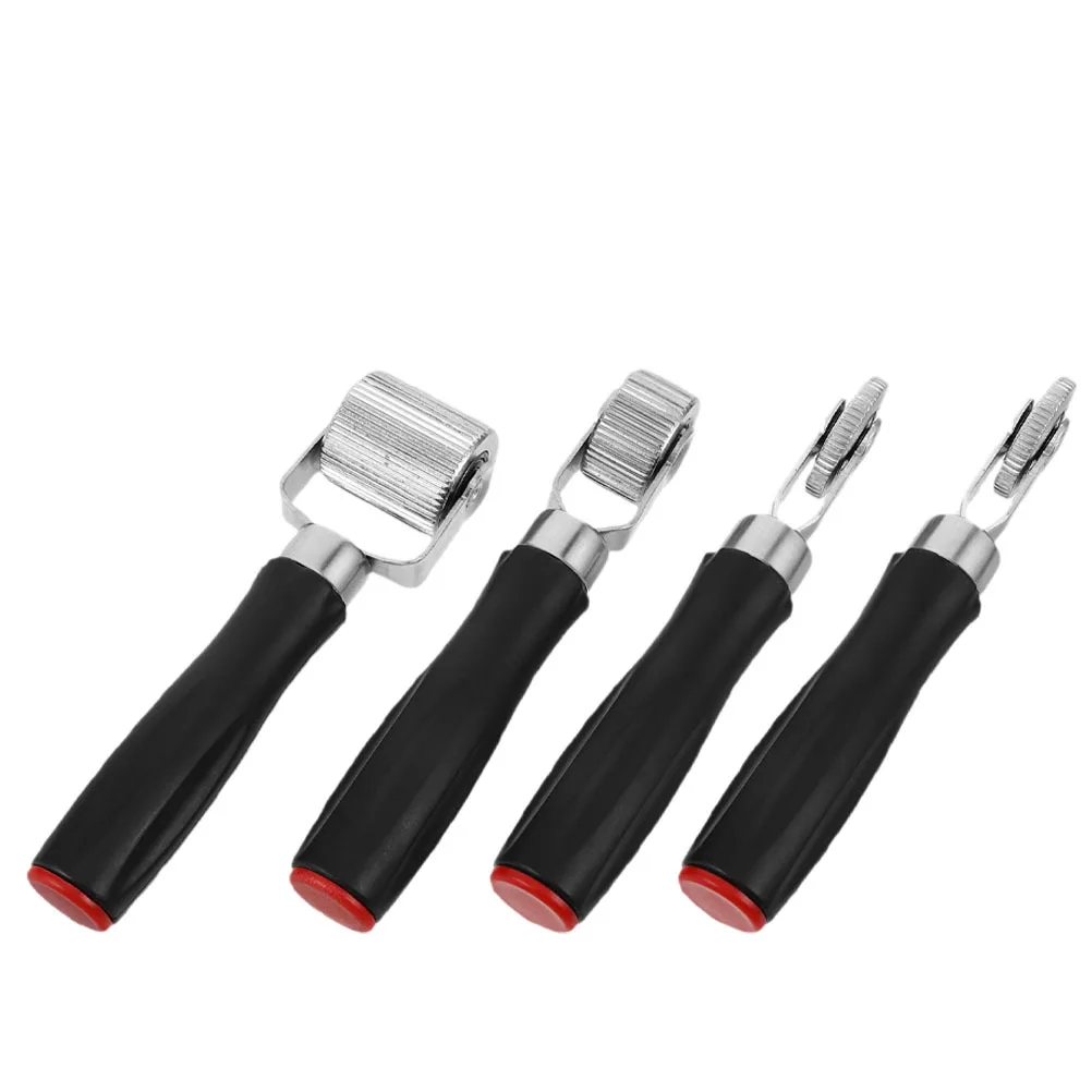 

4pcs Tire Repair Tool Durable Plastic Handle Compact Portable For Car Motorcycle Emergency Use Universal Patch Roller Scraper