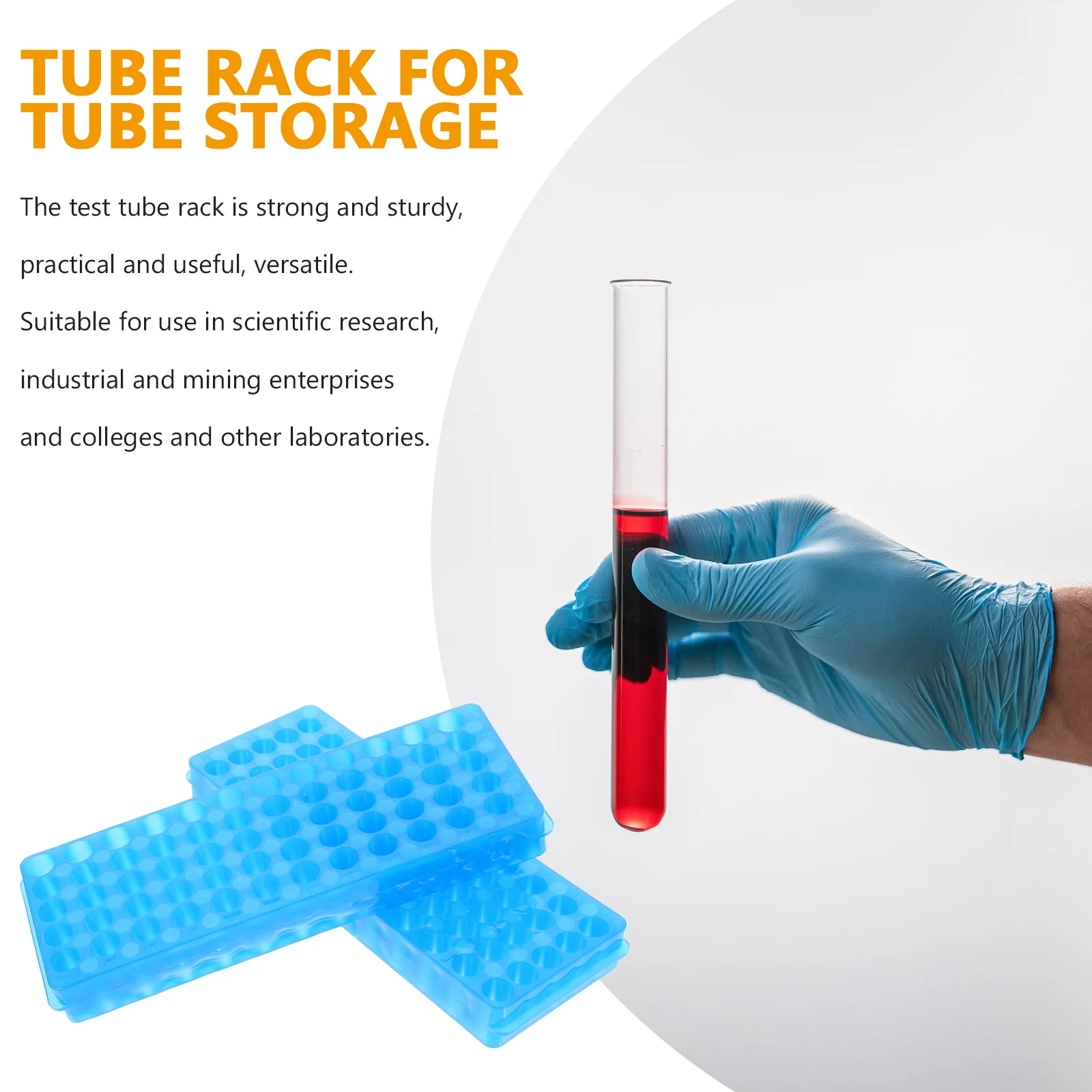 

Tube Rack Polypropylene Microcentrifuge Test Tubes Holder Organizer Storage