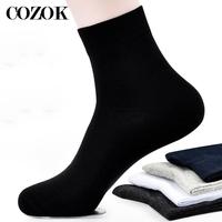5 Pairs/Lot Men's Cotton Socks New Style Black Business Men Socks Soft Breathable Summer Winter for Male Socks Calcetines Hombre