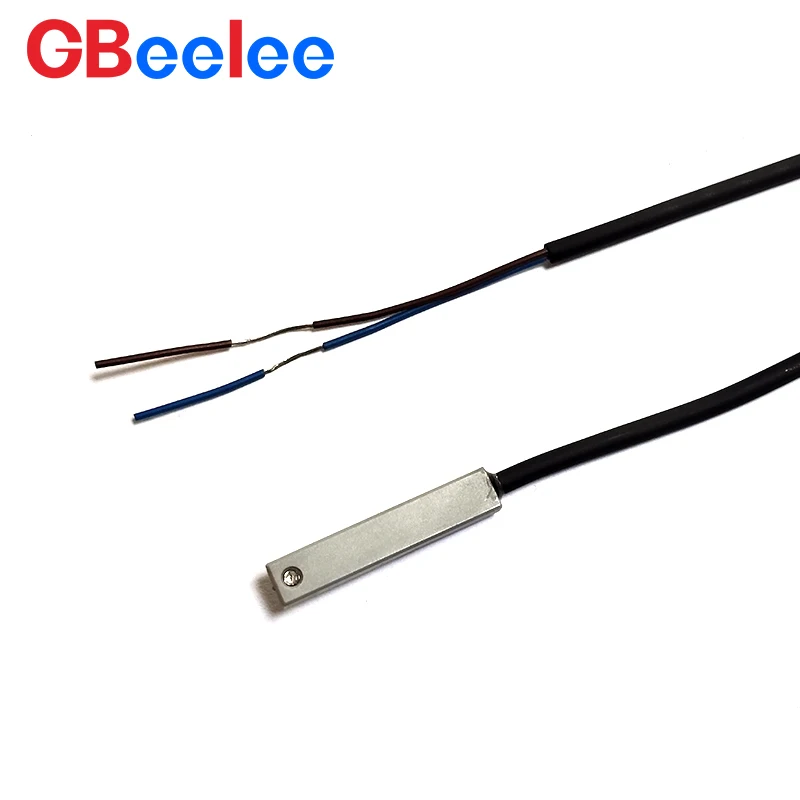 50PCS Saklar Reed Magnetik Berkualitas Tinggi Tipe Dua Kawat Lampu Merah Sensor Saklar Proximity Silinder Untuk Peralatan Mekanik