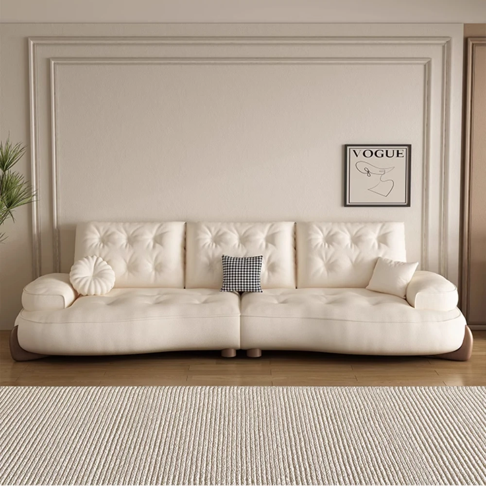 Wg-Sofa Stylish Modern Curved Recliner Sofas Chic Loveseat Sofabed Perfect For Elegant Living Room Luxury Home Furniture Decor-
