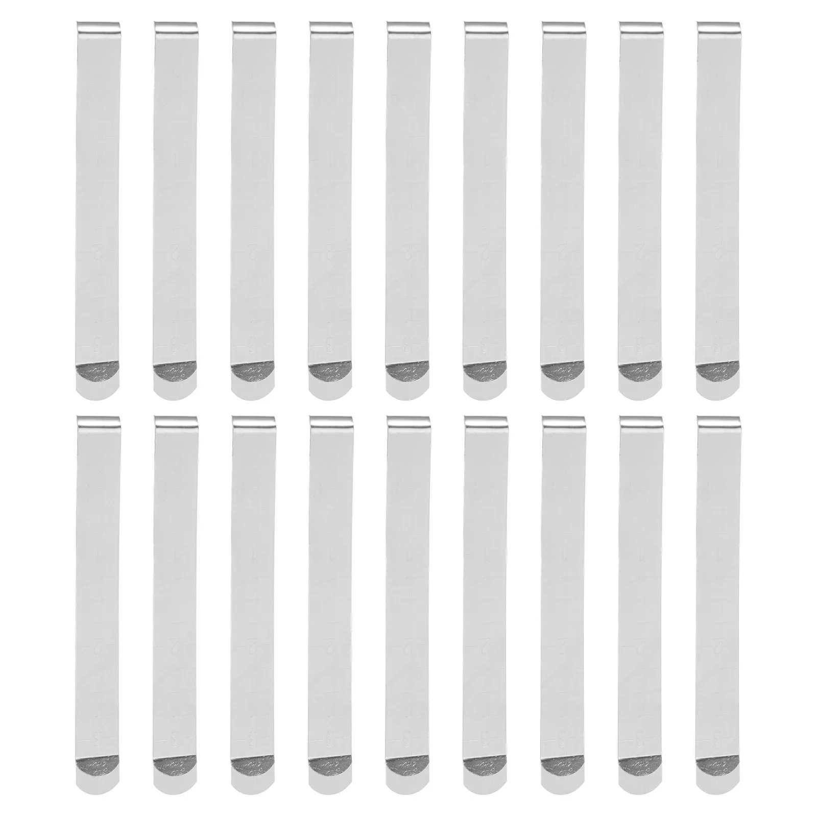 18Pcs Stainless Steel Hemming Clips 3 Inches Scale Ruler Multipurpose Sewing Fabric Clips Quilting Supplies Dressmaking Pant Hem