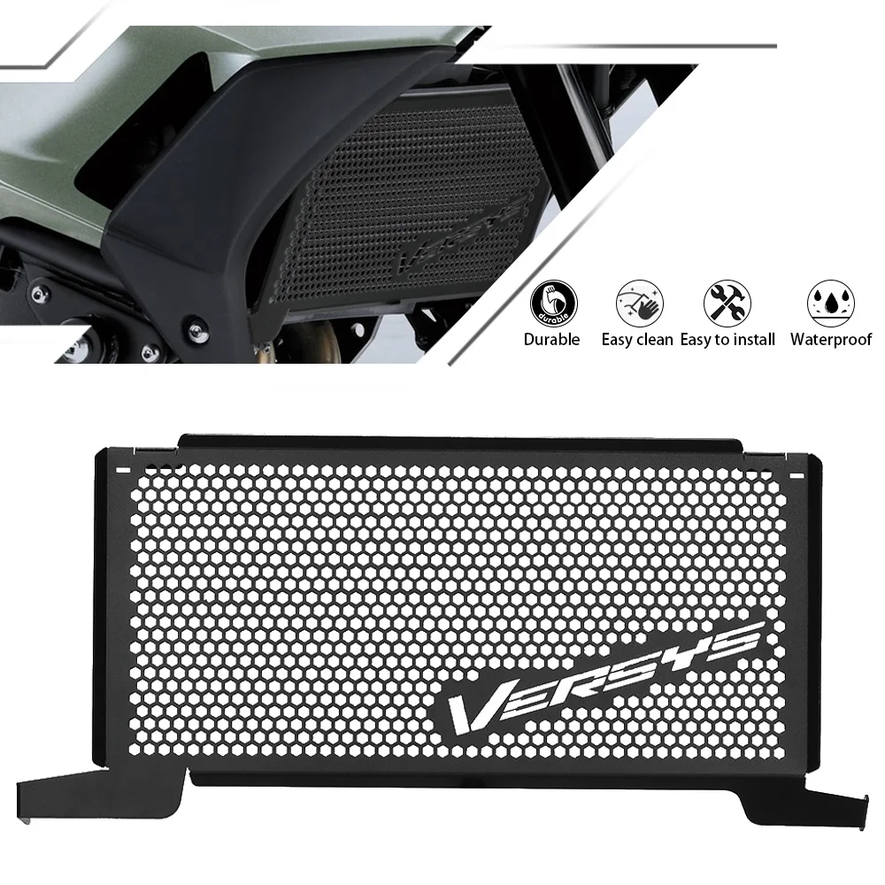 

For KAWASAKI Versys 650 Versys650 KLE650 2015 -2024 Radiator Guard Tank Grille Protector Mesh Cover 2023 2022 2021 2020 2019