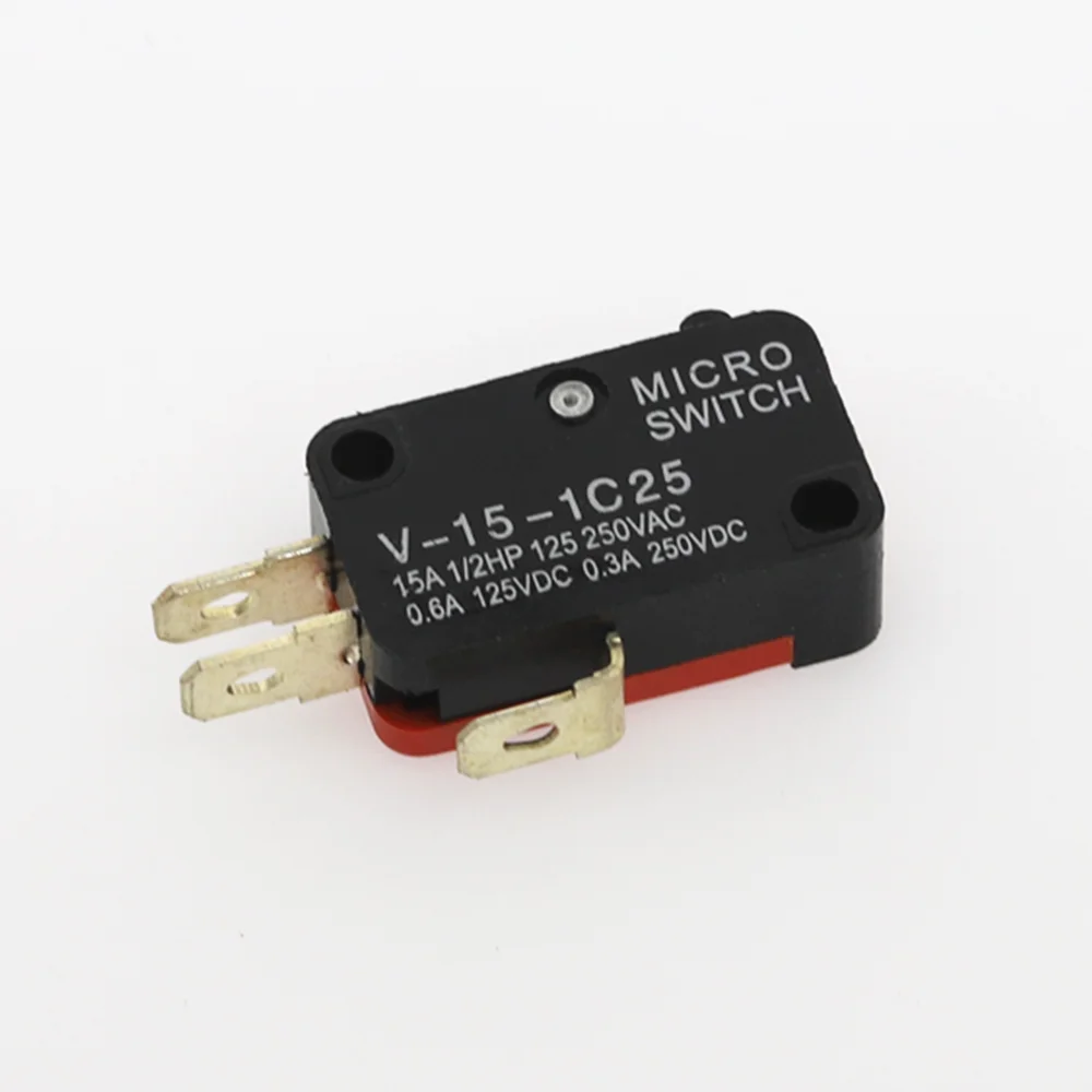 1Pcs Safety Automation Micro Limit Switch V-15-1C25 Roller Lever Snap Action 250V 16A 1NO 1NC