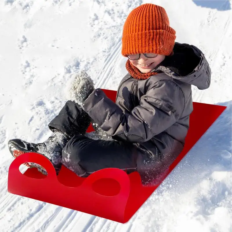 1pcs Lightweight roll-up sled Plastic Children High Speed flexible sled flight carpet with handle for beach snow grass sand