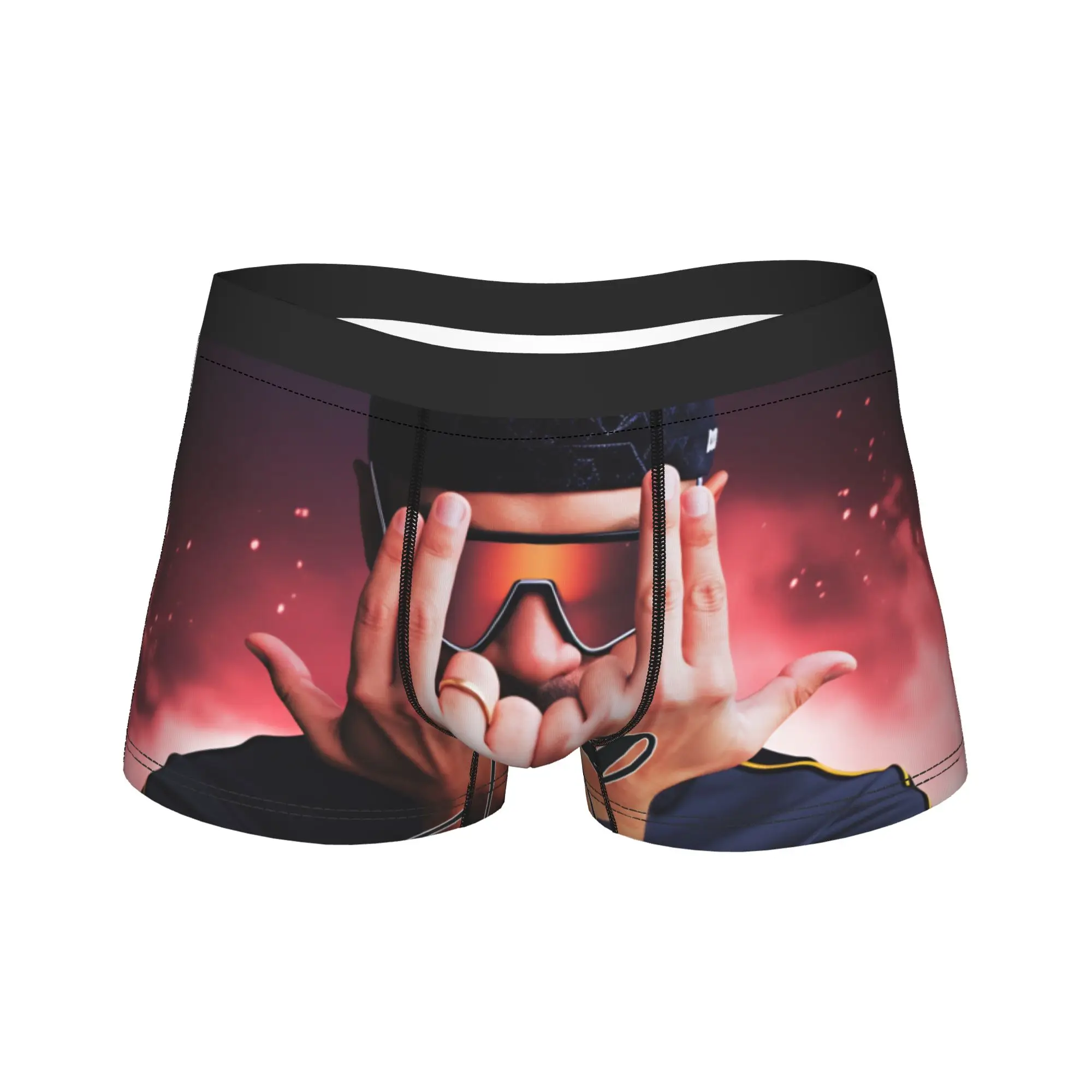 French Rapper Vote JUL Underwear  Males Underpants Design Breathable Boxershorts Hot Sale Boxer Brief Plus Size 2XL