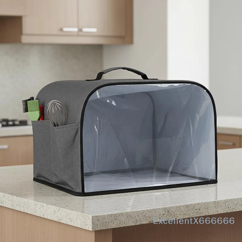 Air Fryer Dust Cover Anti-Oil Stain Waterproof Thickened Material Hood Fits 3-6QT Grills Toasters