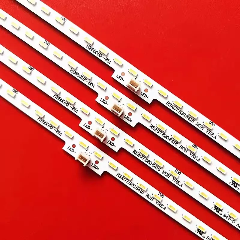 Bande de rétroéclairage LED 50 lampes pour LED65EC320A LED65K5500U LED65K3500 HE650HF-B51 RSAG7.820.6416