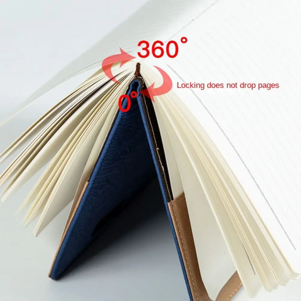 Diy A5 Notebook Nieuw Dik Pu Lederen Zakelijke Notebook Multifunctioneel Notebook Notebook Kantoor