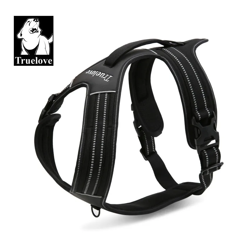 

Truelove Adjustable Reflective Dog Harness No Tension Harness Outdoor Adventure Pet Vest with Handle Wholesale Dropship TLH5551