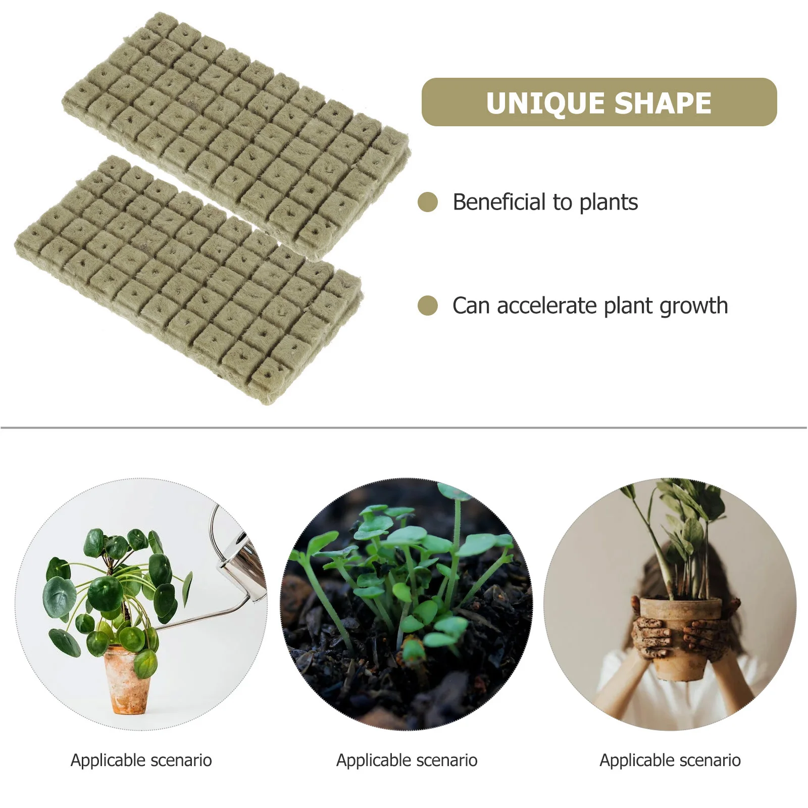 

100 Pcs Nursery Blocks Grow Cubes Plugs Nutrient Soil Compression Starter Cubes Planting Supplies Seedling Pots