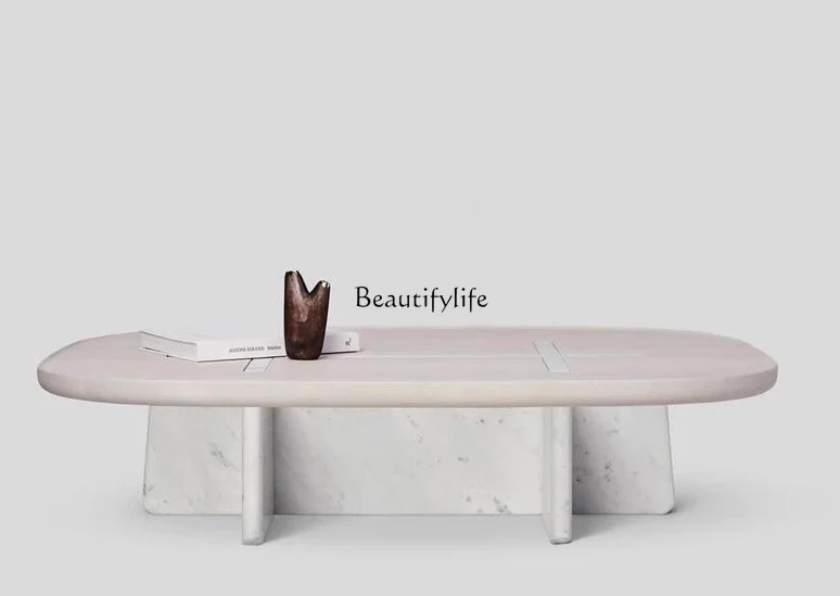 

Medieval style wabi-sabi style Italian minimalist coffee table designer creative square retro style living room home tea table
