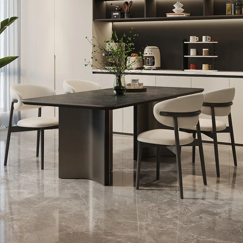Mobile Restaurant Dining Table Study Luxury Modern Mahjong Living Room Writing Dining Table Designer Muebles Kitchen Furniture