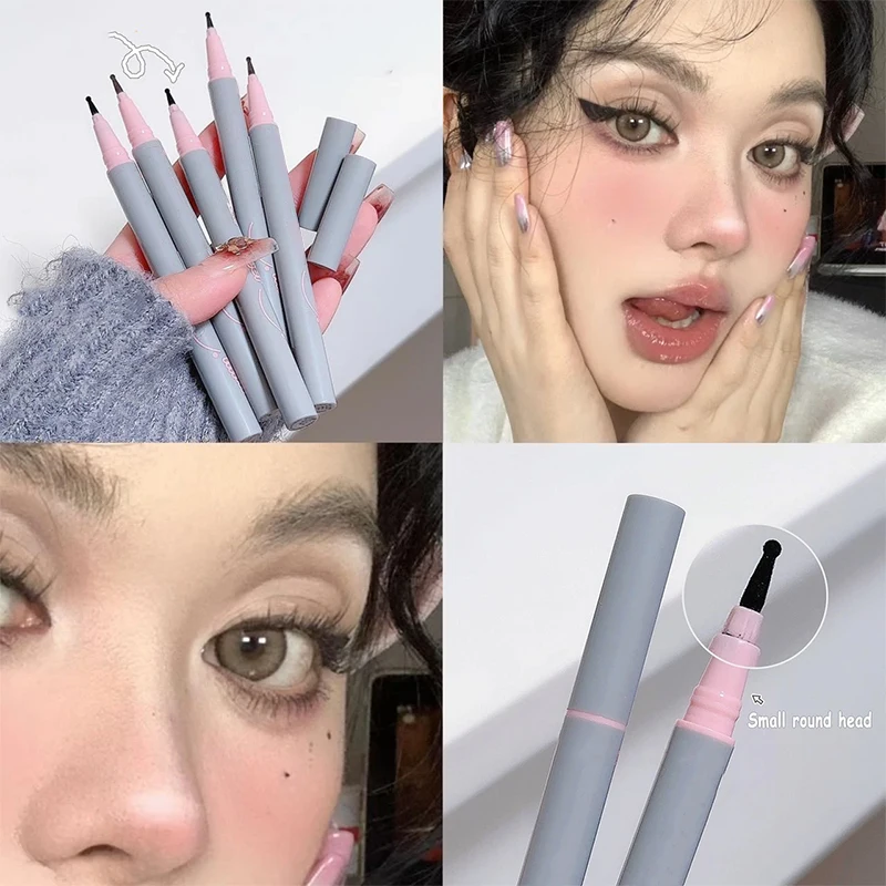 Face Fake Tear Mole Pen Natural Freckle Pencil Eyeliner Round Head Waterproof Dot Spot Pen Lasting Cheek Spots Makeup Tool