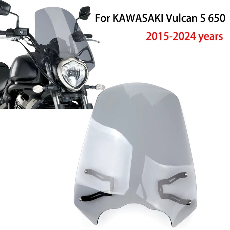 

For Kawasaki Vulcan S 650 2015-2024 years Motorcycle Modified Accessories With Raised Front Windshield And Windshield Deflector