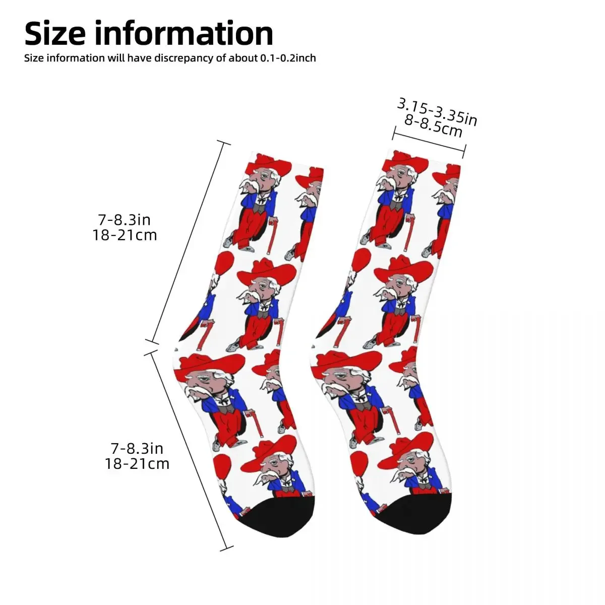 Col. Reb-Chaussettes bleues Harajuku, bas absorbant la transpiration, chaussettes longues toutes saisons, accessoires pour cadeau d'anniversaire unisexe