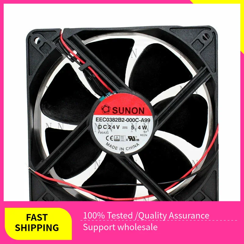 

GGT FOR SUNON EEC0382B2-000C-A99 12038 24V 5.4W 12CM Chassis Cooling Fan 2-wire