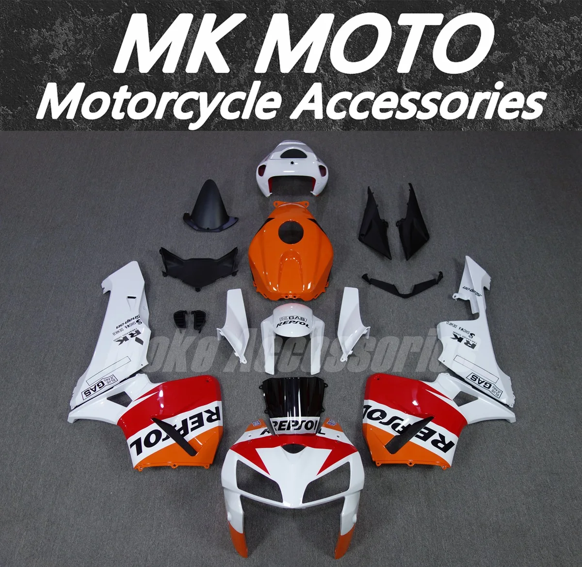 

Moke moto Motorcycle Fairings Kit Fit For Cbr600rr 2005-2006 Bodywork Set High Quality Abs Injection New White Red Orange
