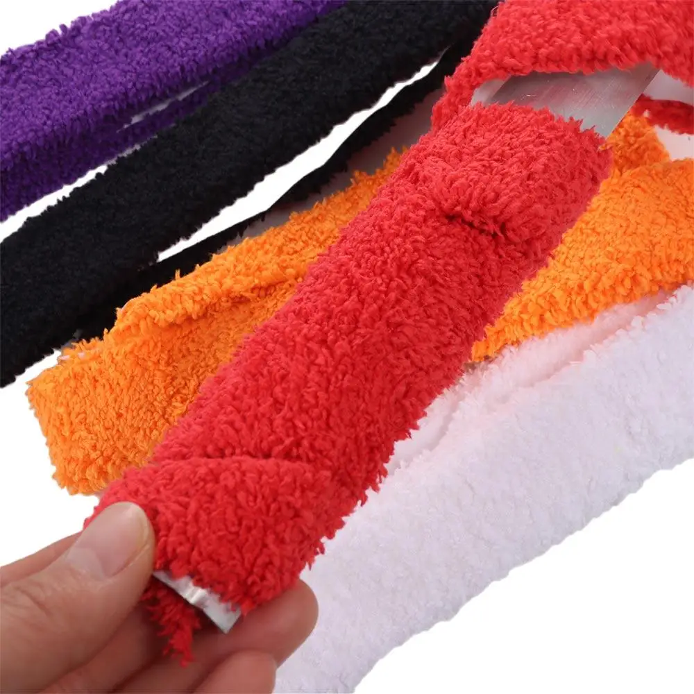 Anti-SLIP Over Grip Sweatband ดูดซับเหงื่อ Breathable เหงื่อ Band Grip เทปผ้าเช็ดตัวนุ่มตกปลา Rod Overgrips ไม้เทนนิส