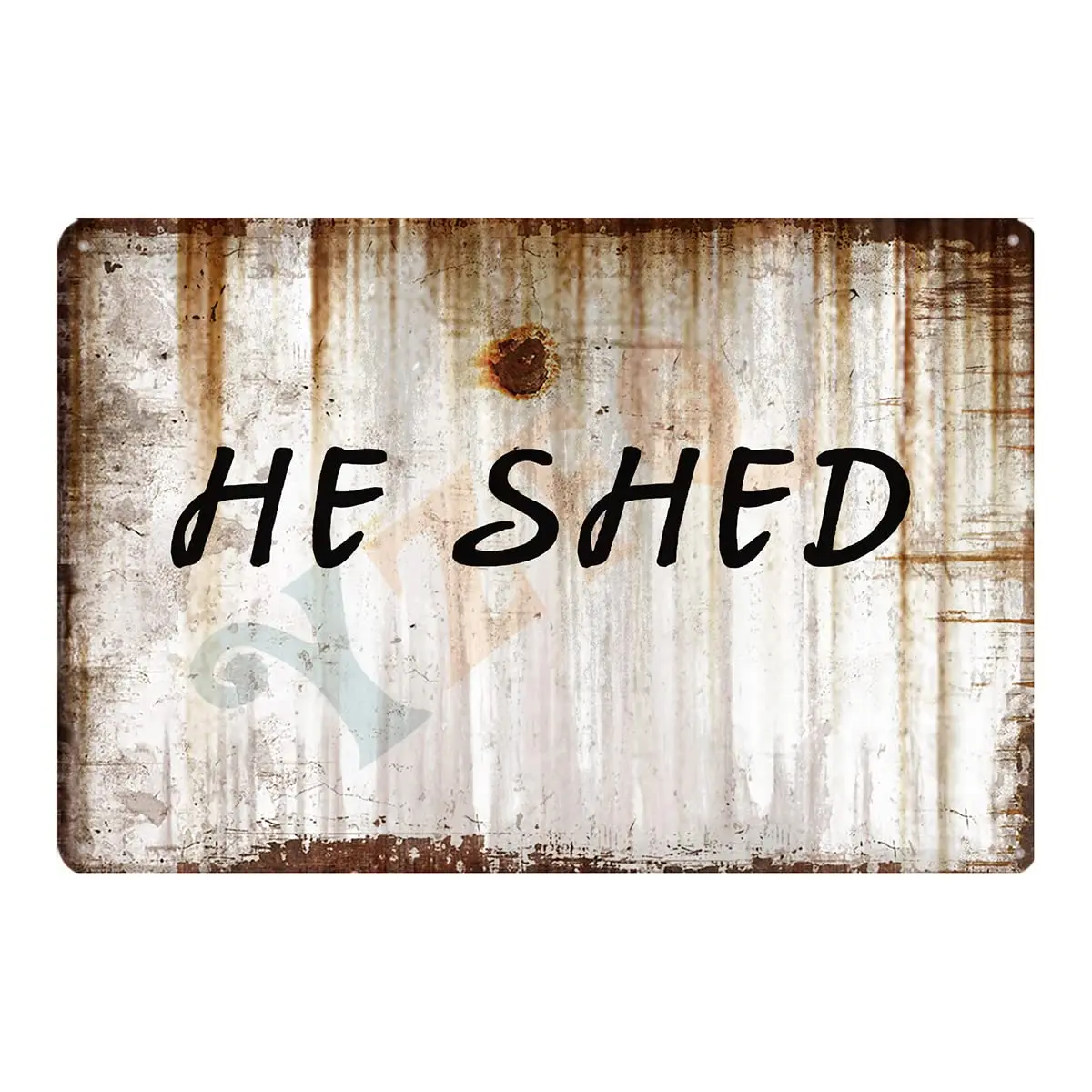 He Shed Metal Tin Sign Vintage Poster Decor For Outdoor Garden Decor Gift For Dad Son 12X8inch
