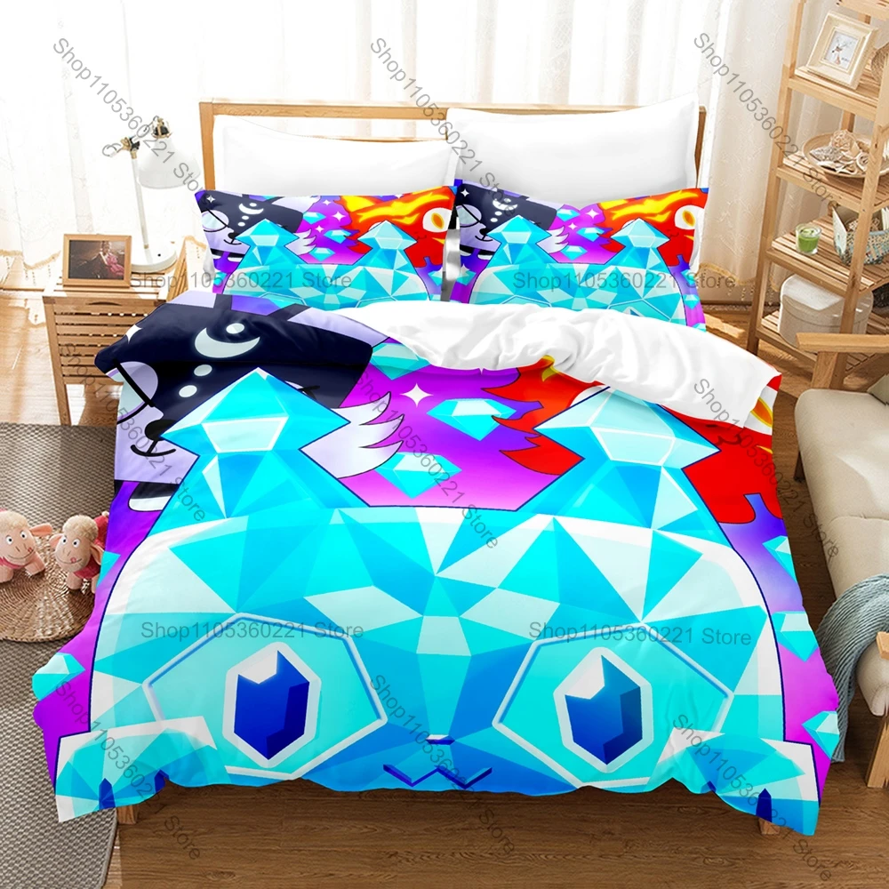 

Pet Simulator X Duvet Cover + 2 Pillowcases, Popular Game Print Bedding Set Soft Bed Linen for Gamers Bedroom Decor