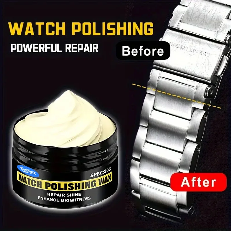 Uhren-Polierpaste, Armband und Entfernung von Siebkratzern, Metallrahmen-Erneuerungscreme stellt Glanz von Metallschmuck wieder her, Reparaturwerkzeuge und -sets
