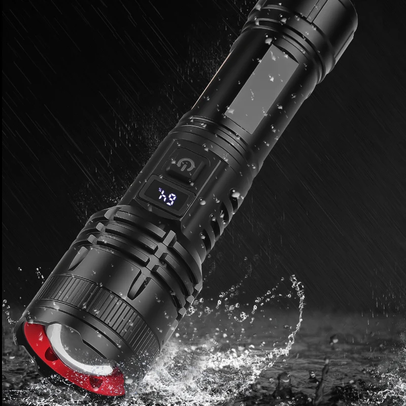 5000mah Powerful LED Flashlight Super Bright Rechargeable Portable Ultra Power Torch lamp Outdoor Emergency Camping Lantern