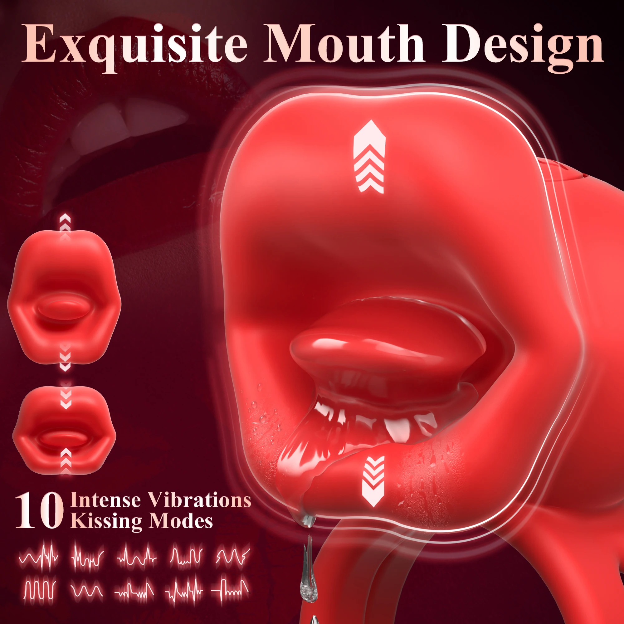 Vibrating Penis Ring with Tongue Licking Clitoral Stimulator Delay Ejaculation Cockring Penisring Sex Toys for Men Adults 18 view 3
