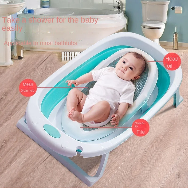 Baby Bathing sdraiato support Sitting Baby Bathing Net Frame borsa a rete antiscivolo neonatale Pad da bagno sospeso letto da bagno nuovo