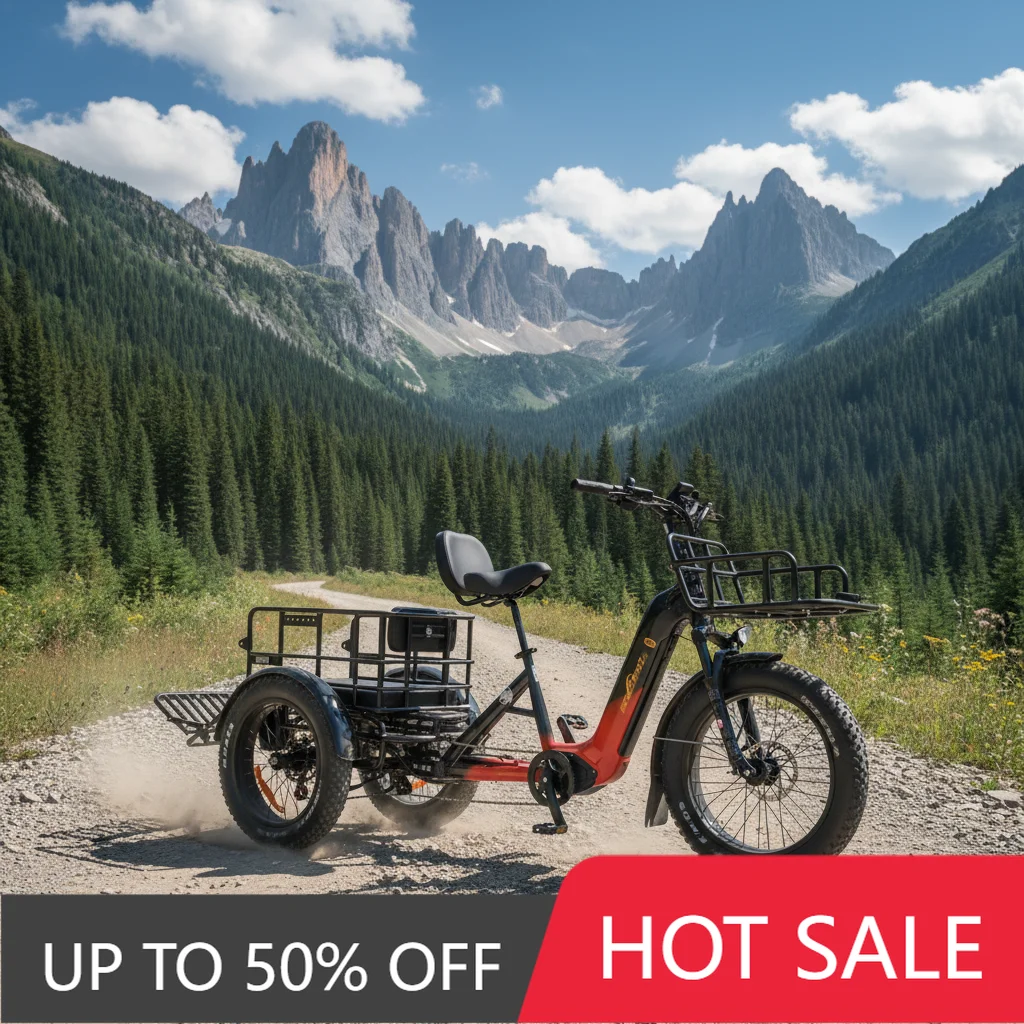 QQW Special offer Polar Bear heavy-duty 7-speed variable-speed tricycle tricycle electric tricycle with large basket and large b