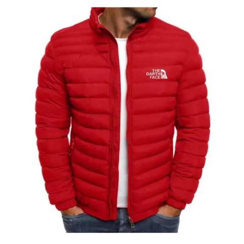 

Winter men's casual high neck jacket, fashionable thick jacket suitable for outdoor sports, chaqueta moto camping and fishing