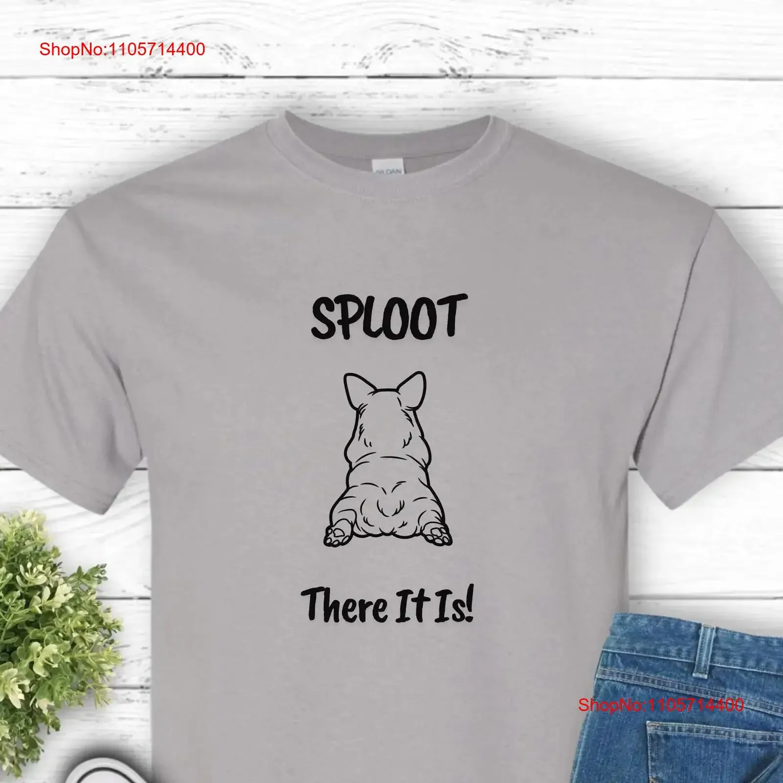 Corgi T Shirt Sploot There It Is Heavy Cotton Dog Lover Funny Animal Pet Owner Apparel Puppy Cute vintage Washed Comfortable