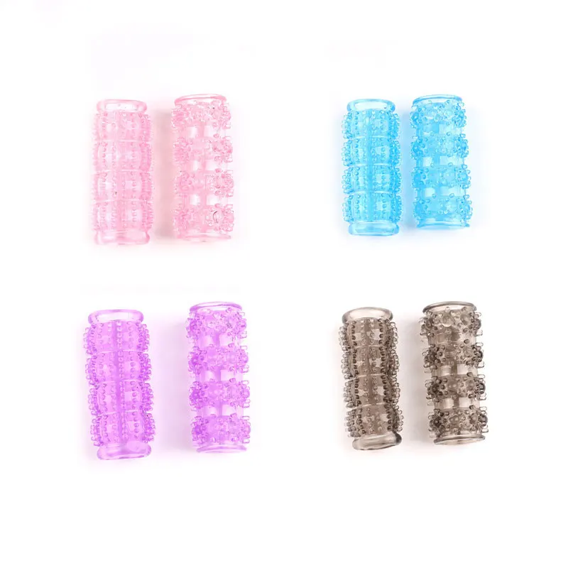 Double-Ring Crystal Ring for Men: Physical Ejaculation Control Condom with Delay-Enhancing Nubs—Adult Novelty