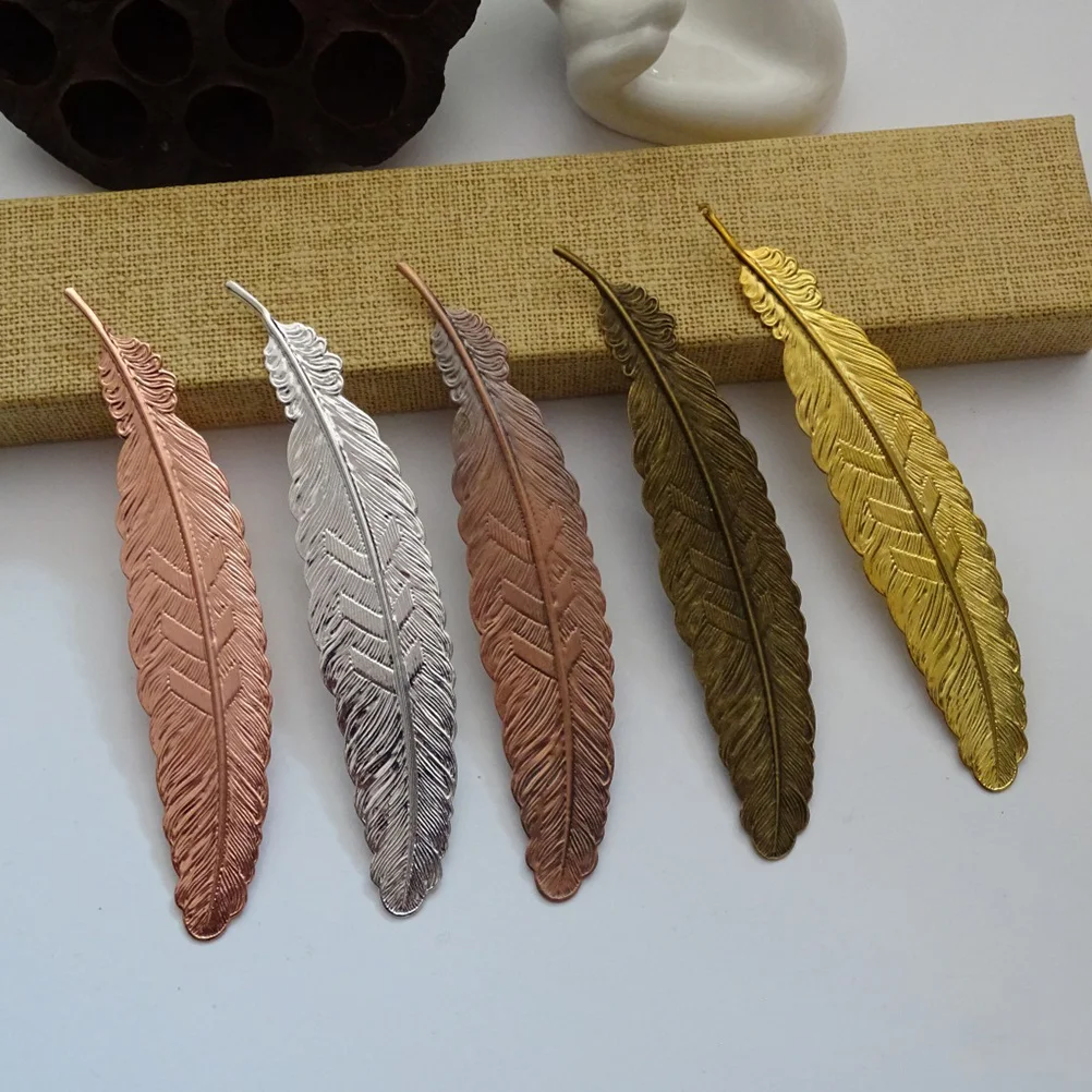 

10Pcs Bookmark Retro Copper Unique Design Multifunctional Stationery Accessories for Home School Office Gifts