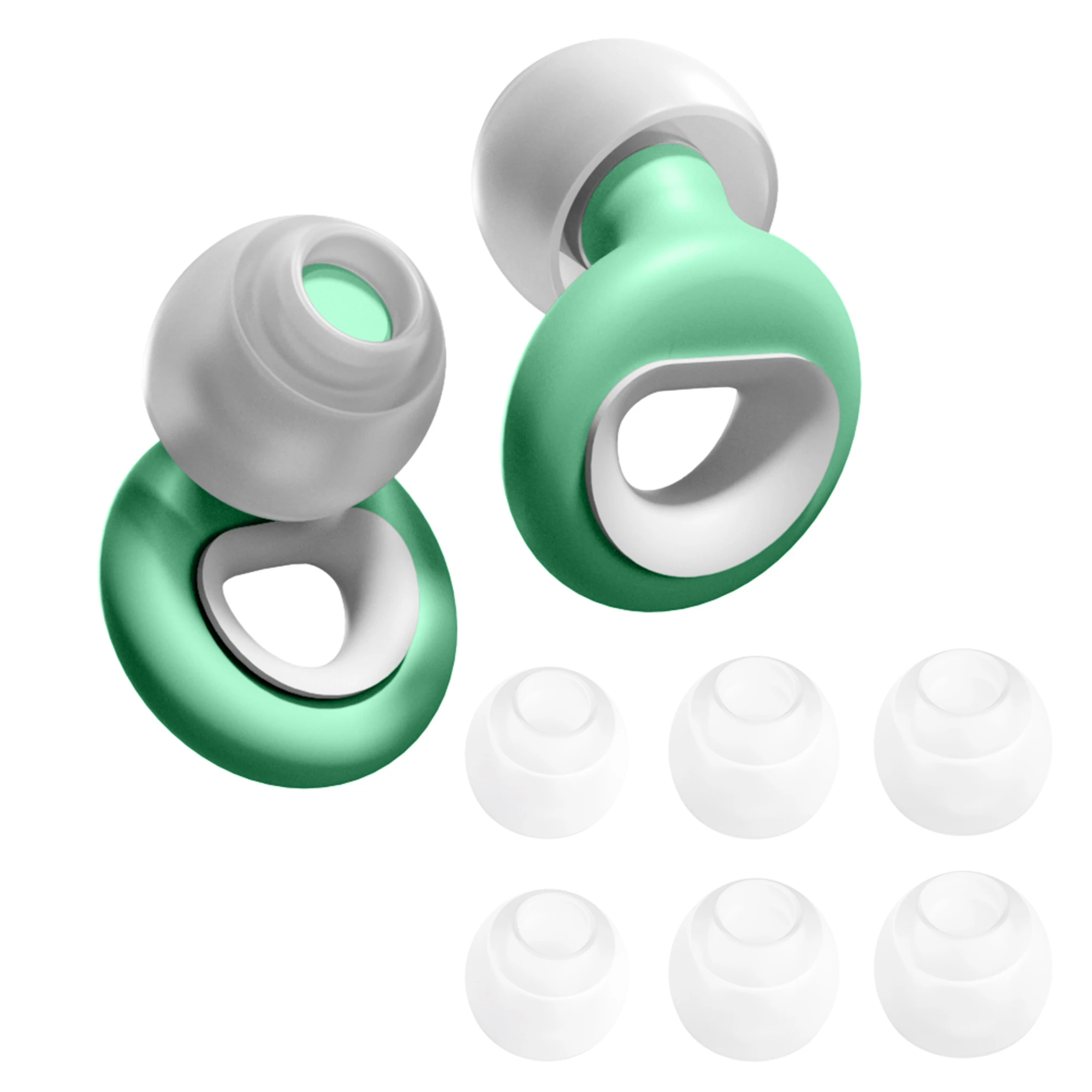 HUAK Quiet Silicone Ear Plugs With Lanyard Sound Insulation Sleep Ear Protection Anti-Noise Travel Soft Noise Reduction