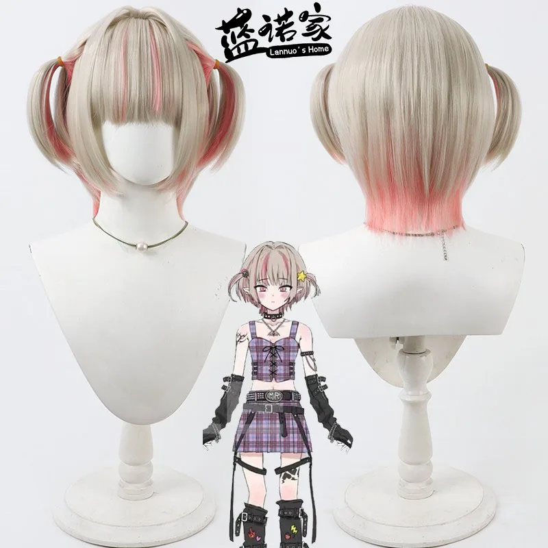 

Виртуальный YouTube Vtuber Lilim Eve Cos, парик для косплея, реквизит для Хэллоуина, карнавала, синтетические волосы, термостойкое волокно + шапочка для парика