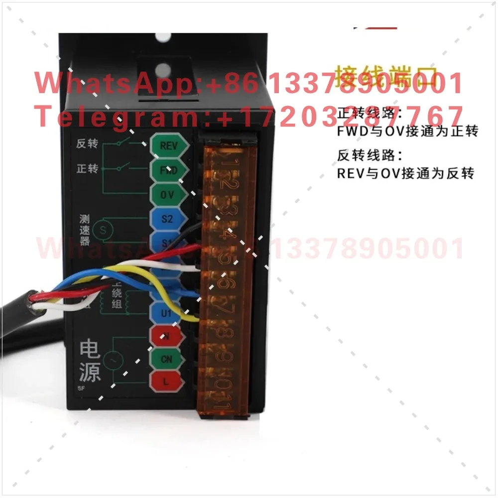 6-400W Intelligent Digital Display Governor UX-52 AC Reduction Motor Stepless Speed Control Switch Box 220V
