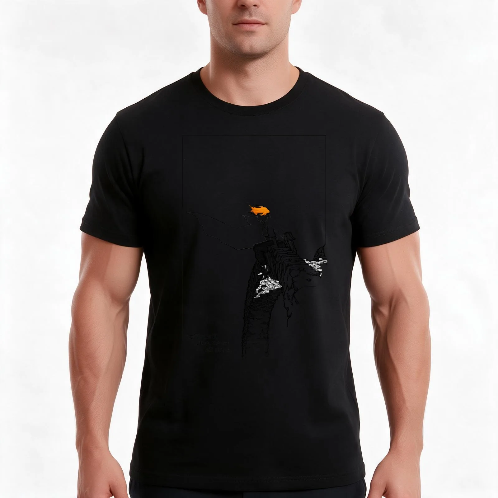 Wide Wind, Strong Water, Old Stone T-Shirt, Summer Casual Cotton Tee, Oversized Streetwear Tops, Vintage Graphic Print