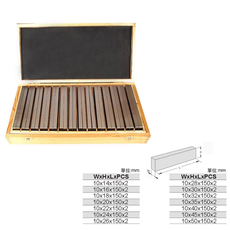 Imagem -03 - Carpintaria Gauge Block Grupo Acessórios para Marcenaria para Marceneiros Barras Laser Gravado Tamanho Marcações 28 Pcs