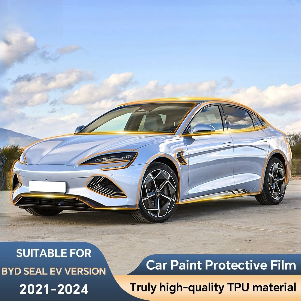 

8.5Mil Pre-cut TPU Paint Protection Film For BYD Seal EV Version 2021-2024 Car Body Transparent Sticker PPF Kit Anti-scratch