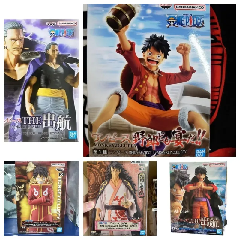 Bandai ONE PIECE Kozuki Momonosuke Monkey D. Luffy Ben Bekkuman Coby Anime colección de figuras de acción adornos figura Juguetes