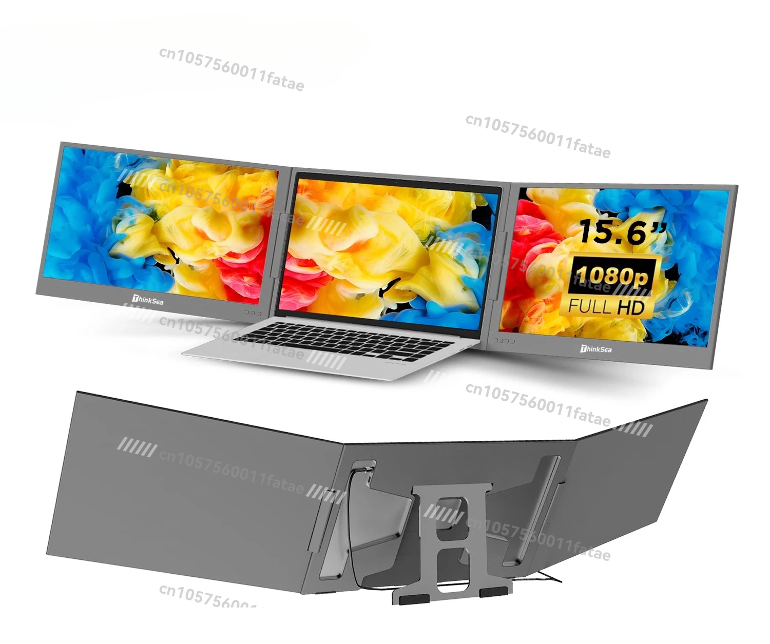 

Dual-screen Portable Monitor, First-line Direct Connection, Three-screen Different Display Office Stock Trading Notebook