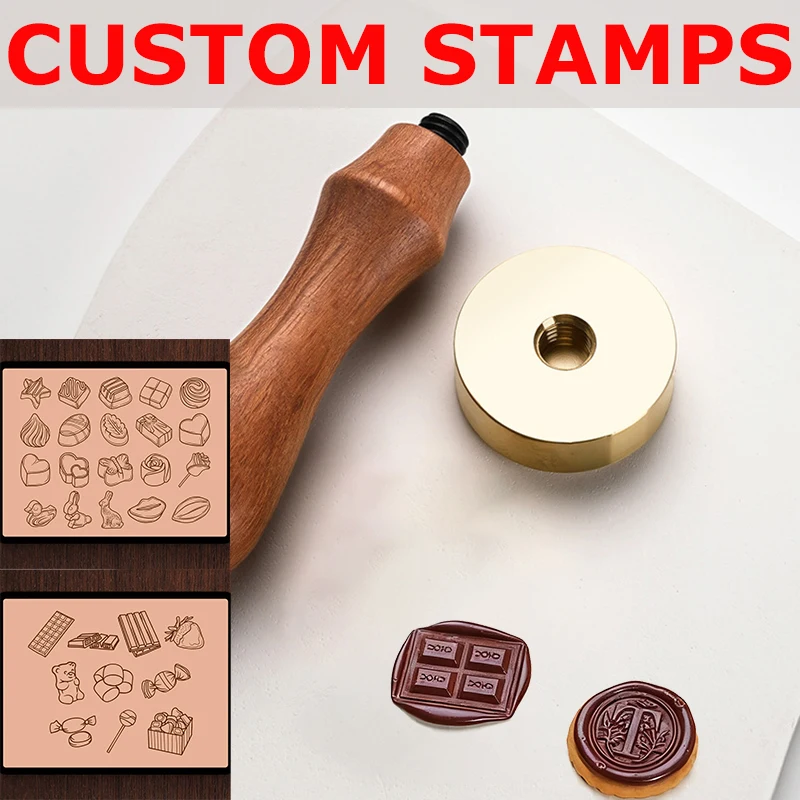 مخصص الشوكولاته Stampdiy الشوكولاته شعار تصميم شخصية ختم الغذاء الصف ختم لديكور كب كيك الزفاف عيد الأم