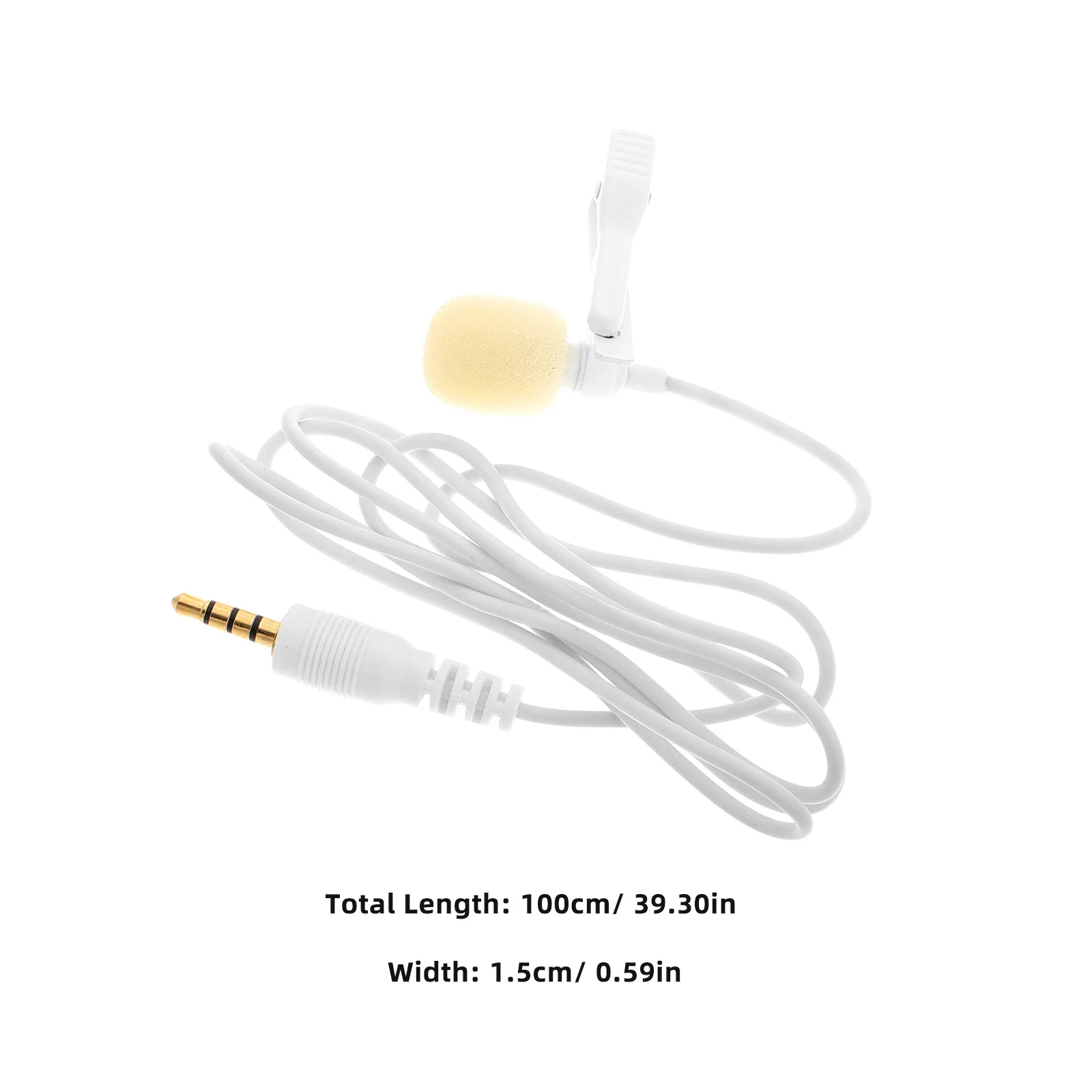 Microfono per smartphone con clip in miniatura Microfono lavalier portatile per riunioni di insegnamento sportivo Registrazione microfono per camicia piccola